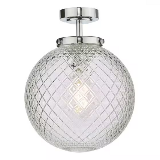 Dar Wayne Semi-Flush Ceiling Light