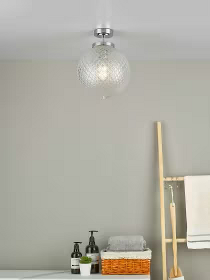 Dar Wayne Semi-Flush Ceiling Light