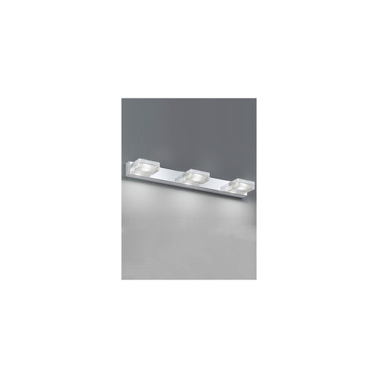 LED 3-Light Wall Bracket IP44 in Chrome