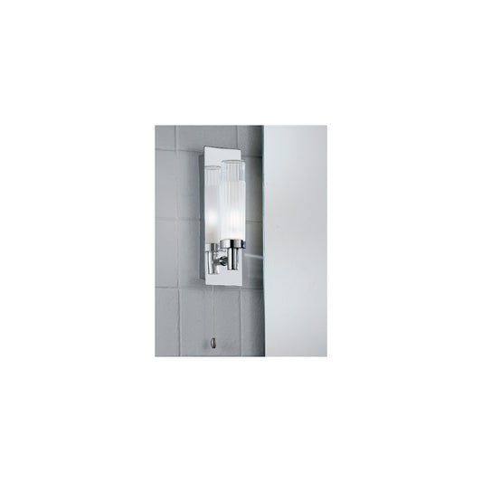Bathroom 1-Light Wall Bracket IP44 in Chrome