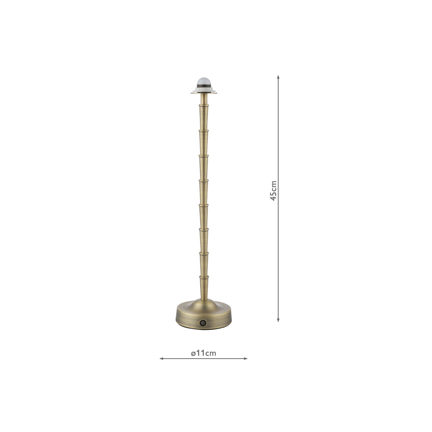 Wyman Rechargeable Table Lamp in Matt Antique Brass