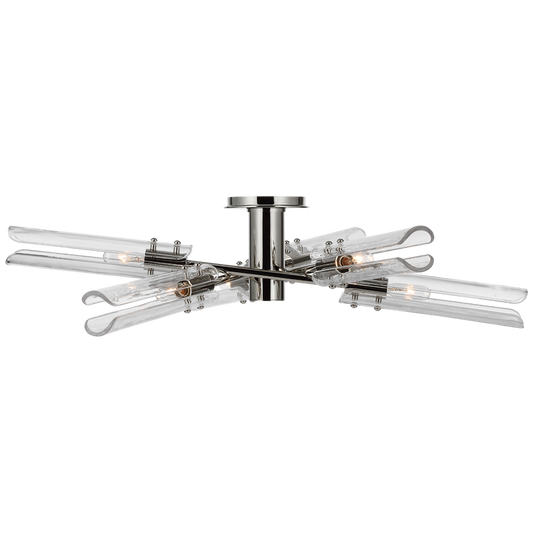 Casoria XL Radial Flush Mount with Clear Glass