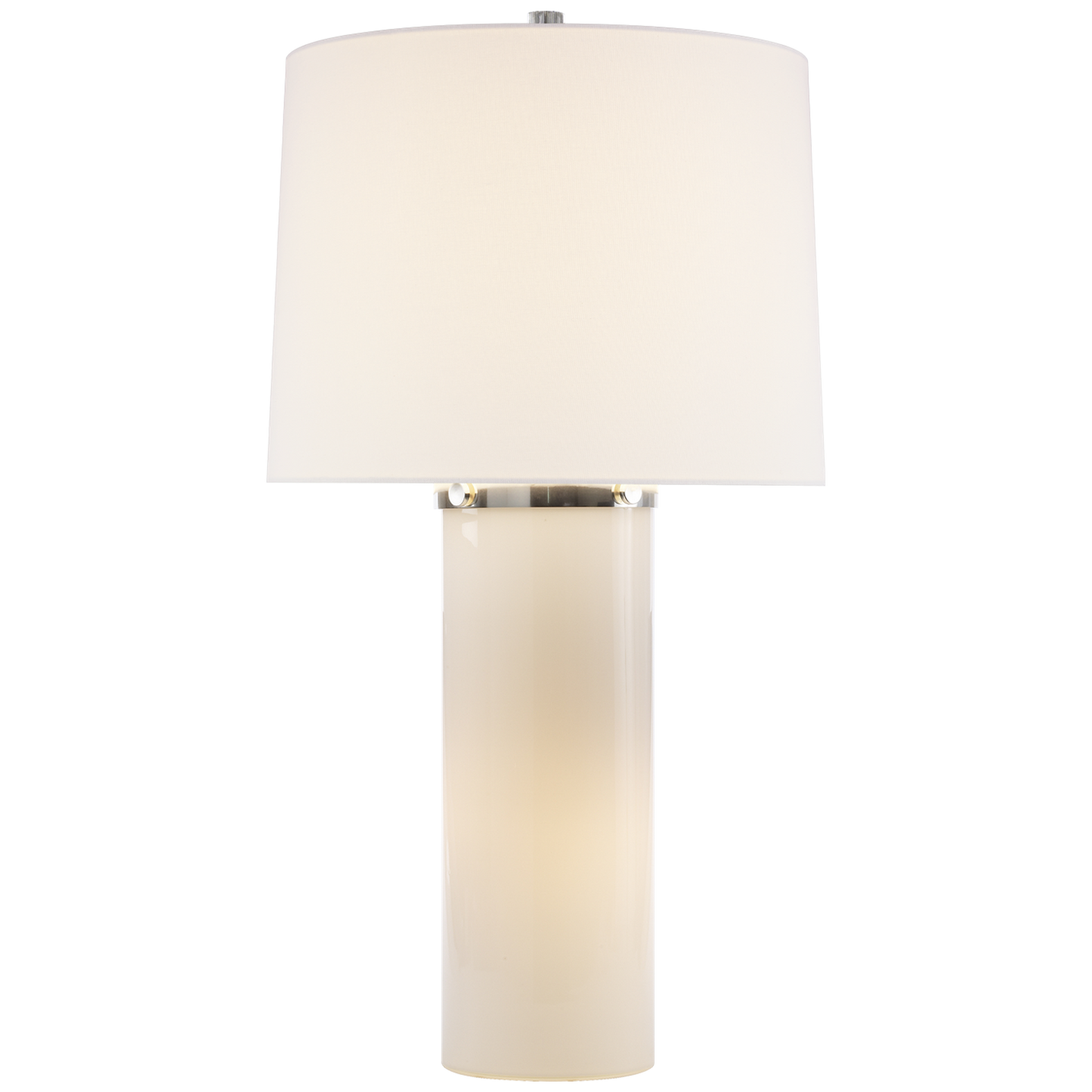 Moon Glow Table Lamp in White Glass