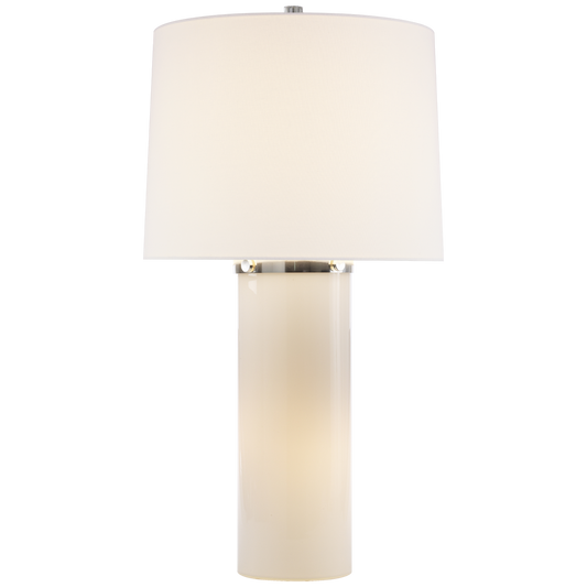 Moon Glow Table Lamp in White Glass