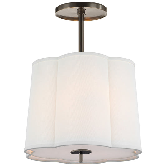 Scallop Small Semi-Flush Pendant