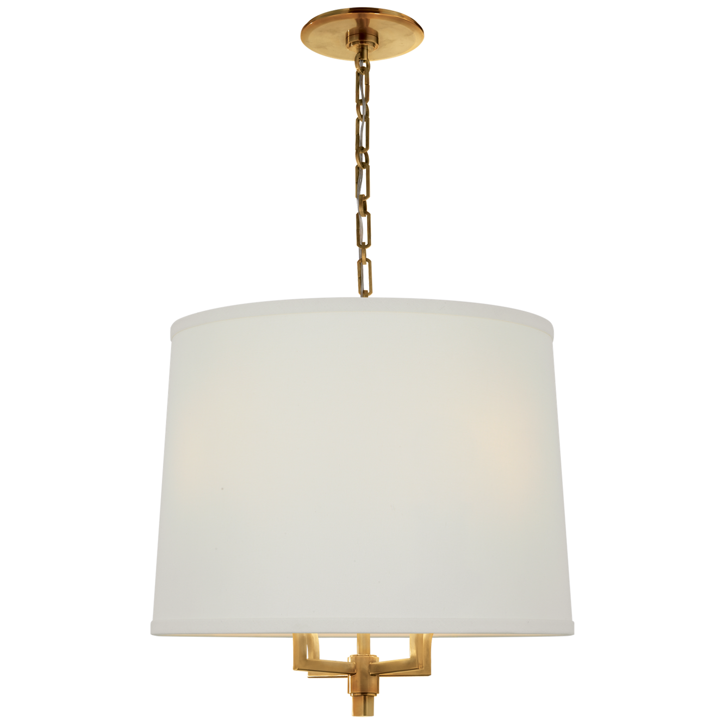 Westport Large Hanging Shade with Linen Shade