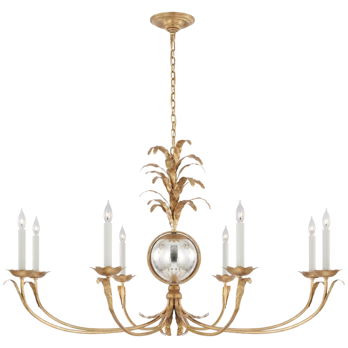 Gramercy Grande Wide Chandelier in Gilded Iron