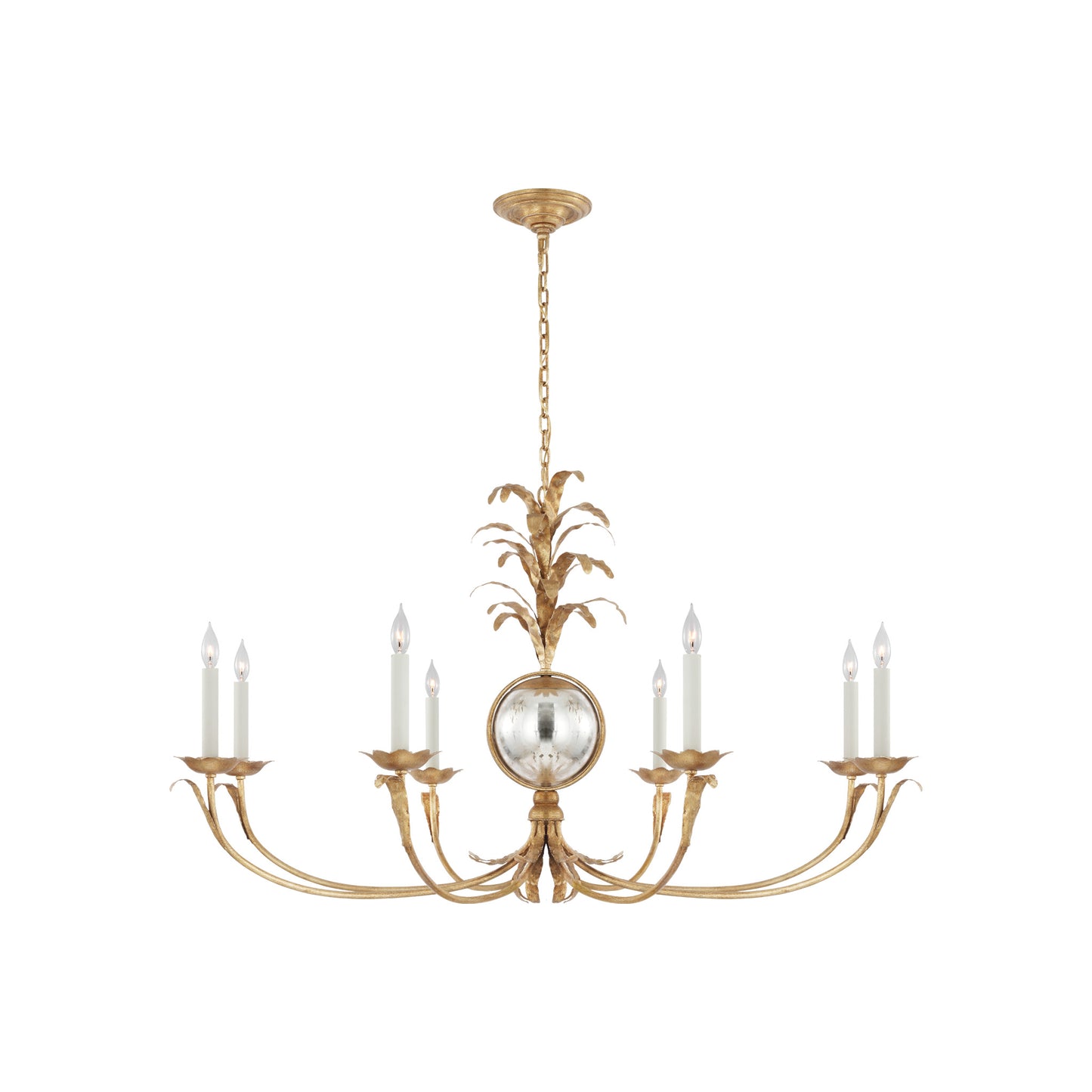 Gramercy Grande Wide Chandelier in Gilded Iron