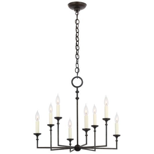 Rowen 8-Light Chandelier in Aged Iron