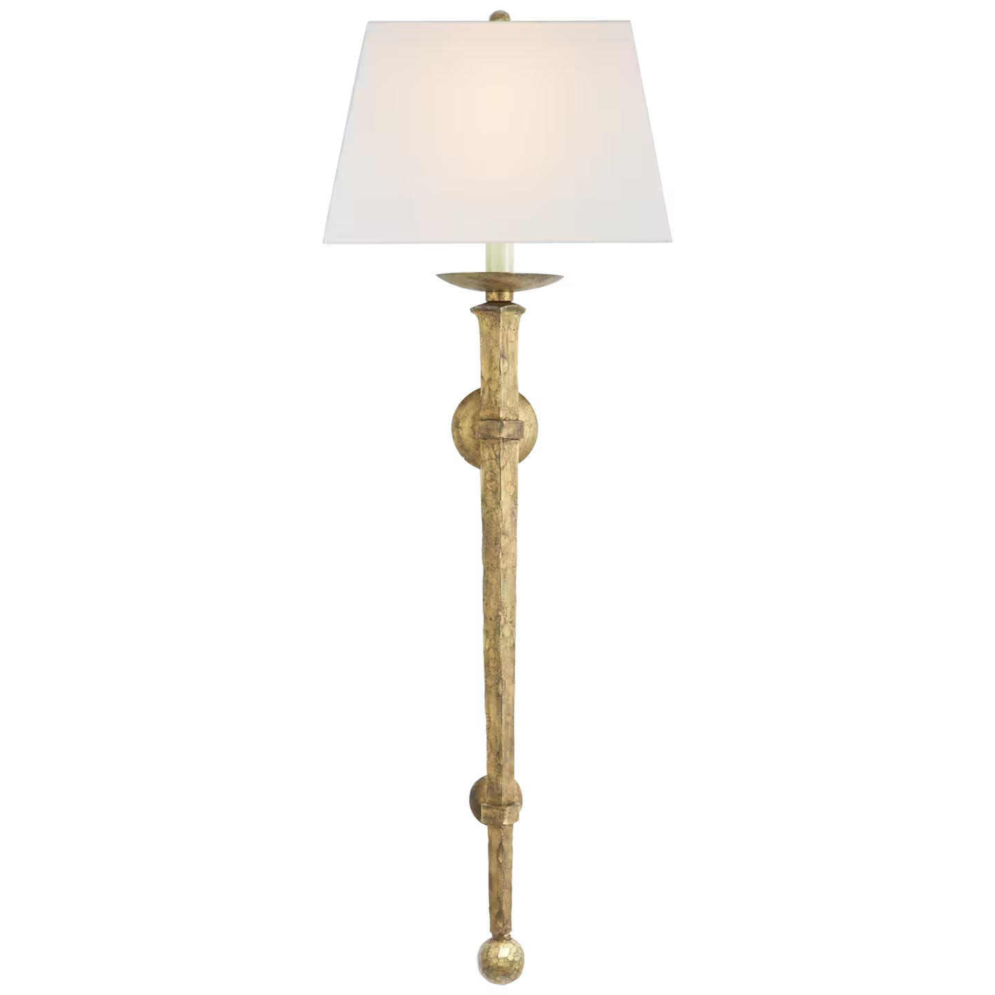 Long Iron Torch Sconce