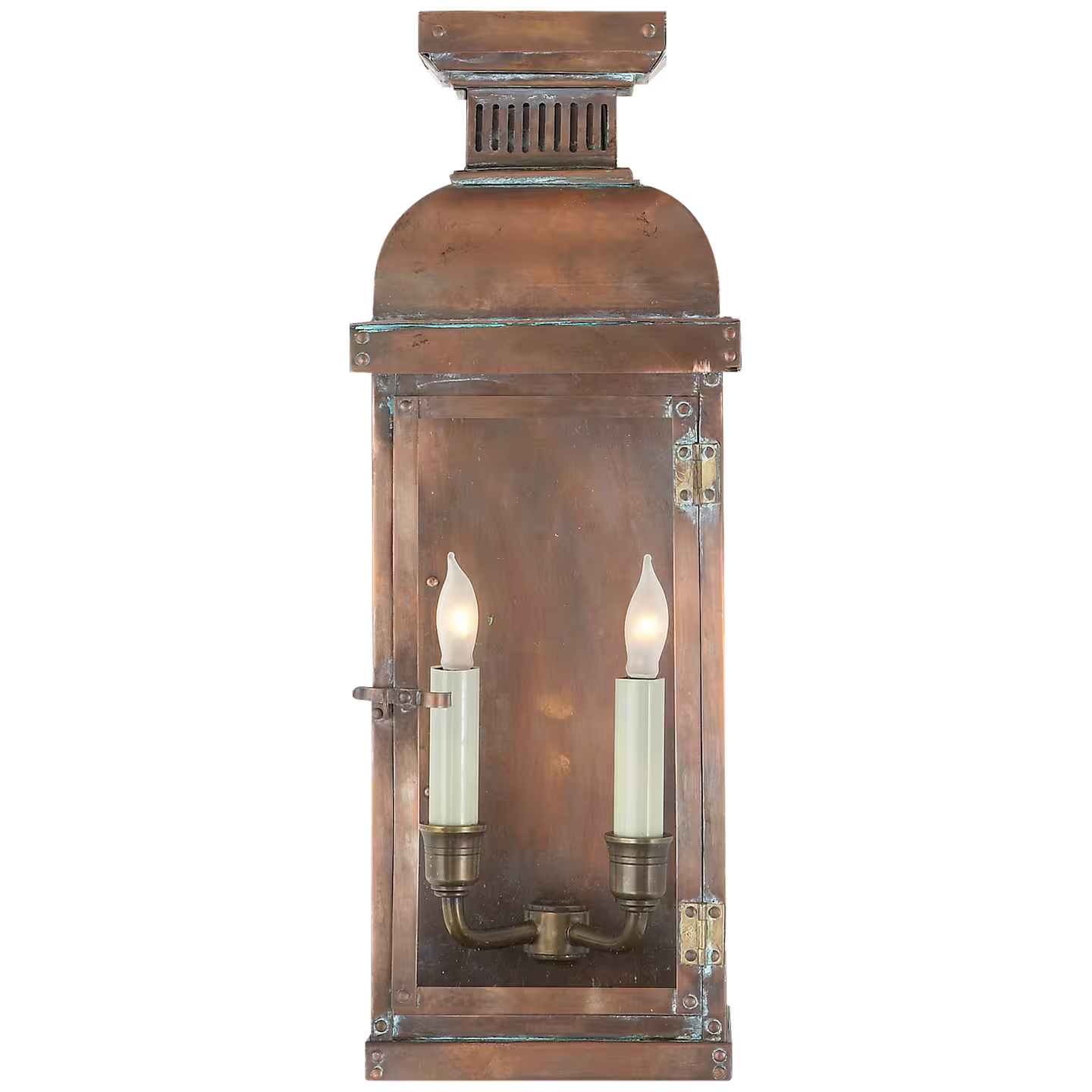 Suffork Medium 3/4 Lantern in Natural Copper