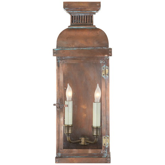 Suffork Medium 3/4 Lantern in Natural Copper