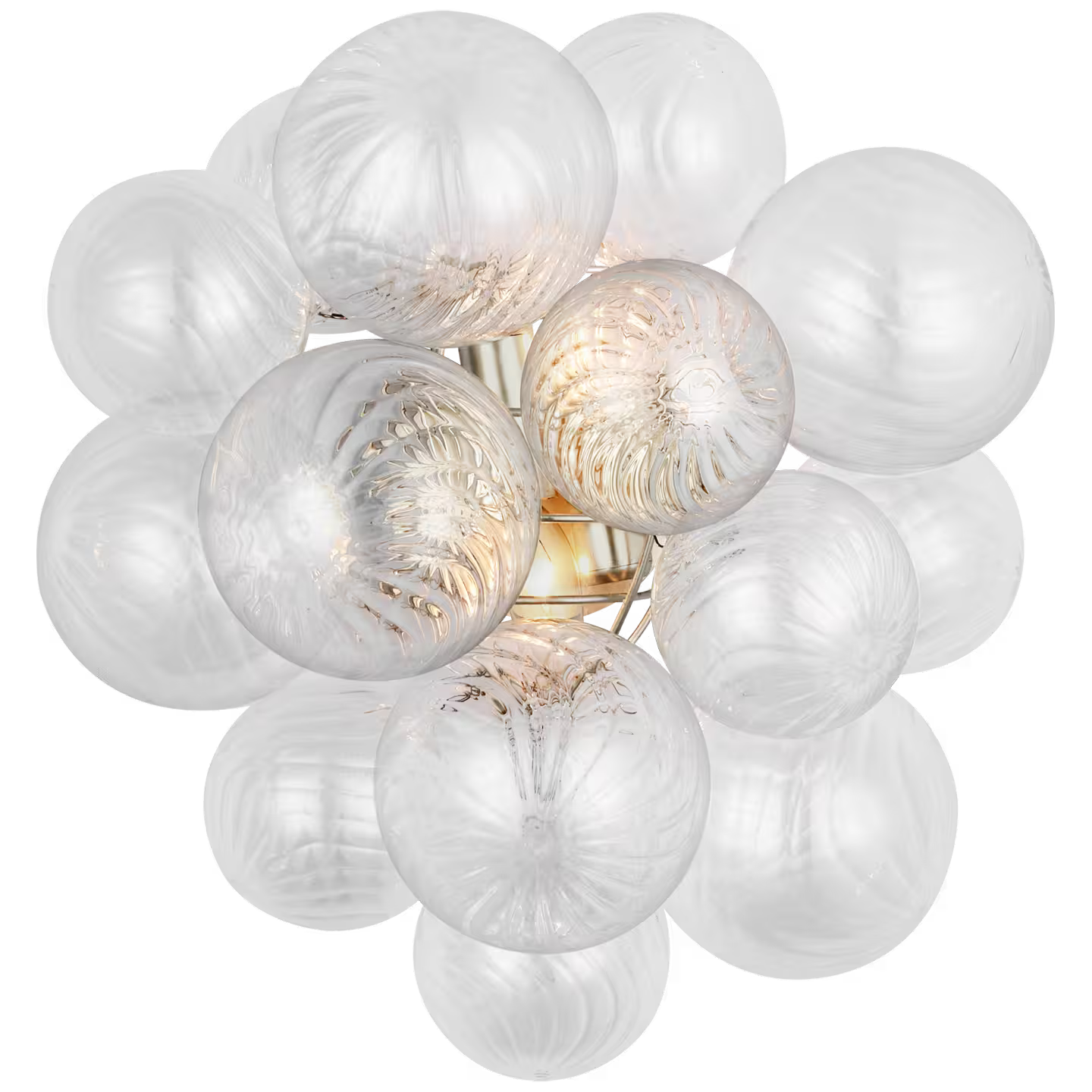 Talia Sconce with Clear Swirled Glass