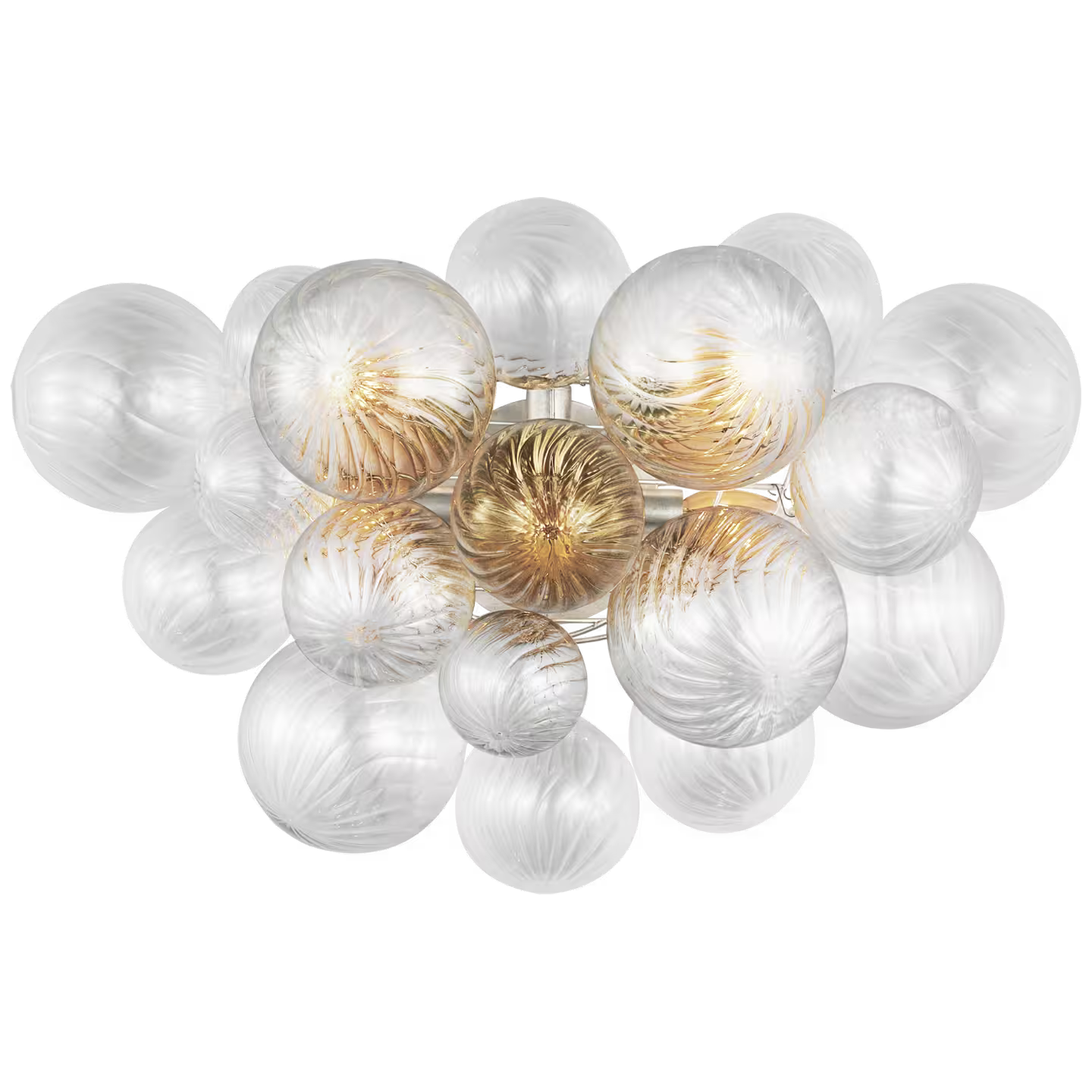 Talia Sconce with Clear Swirled Glass