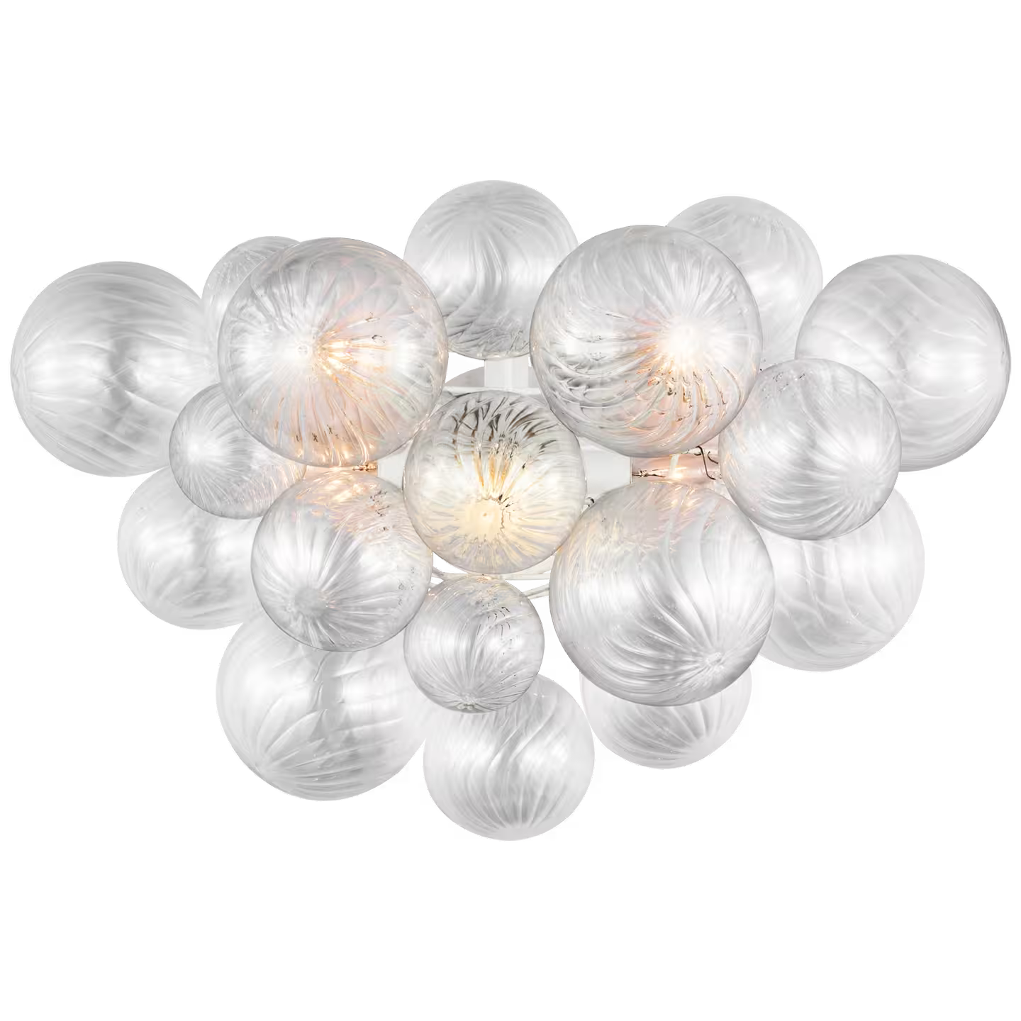 Talia Sconce with Clear Swirled Glass