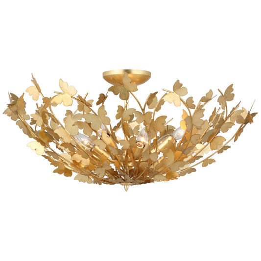 Visual Comfort Farfalle Large Semi-Flush Mount