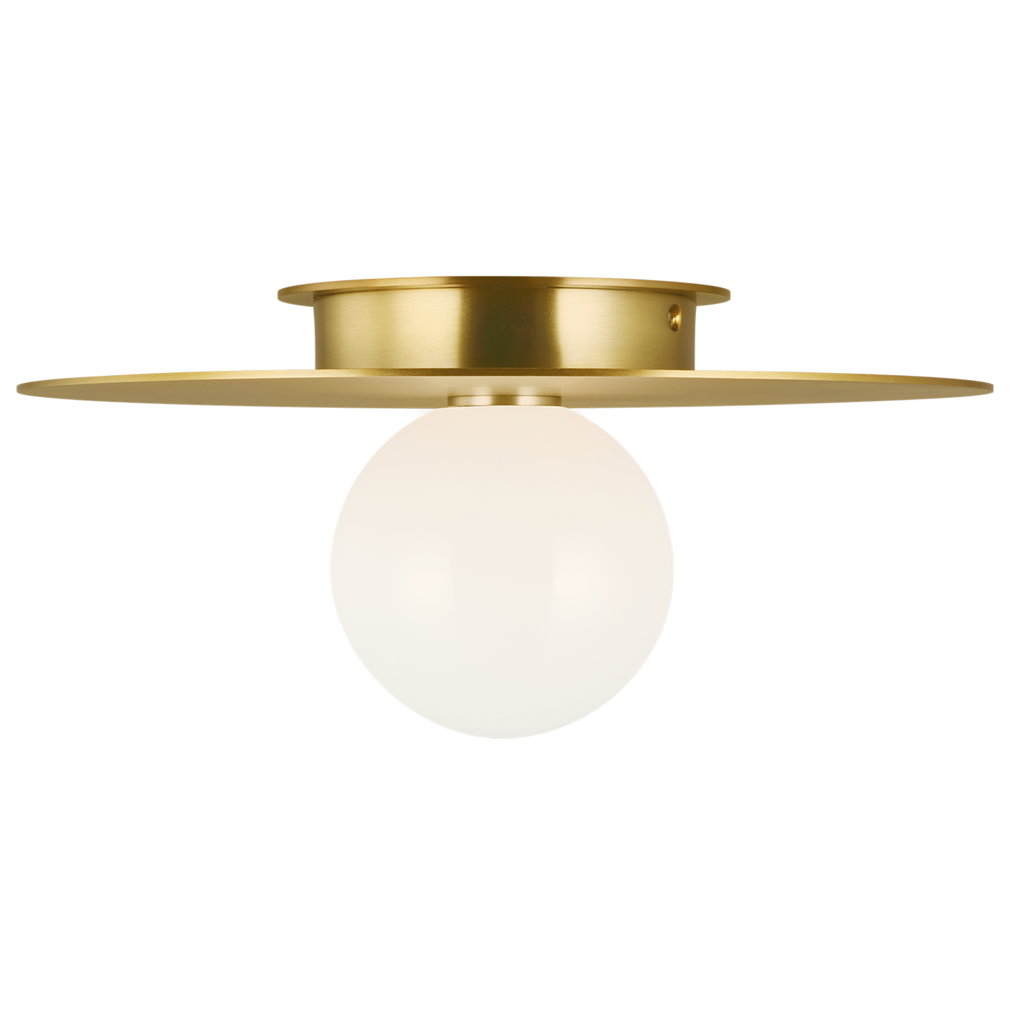Nodes Flush Mount with White Glass