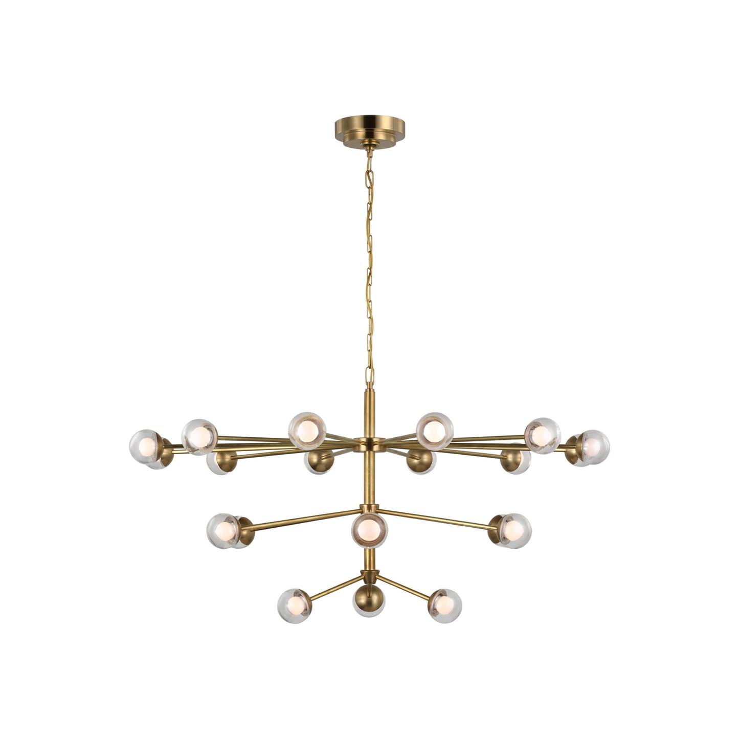 Alloway Large Chandelier with Clear Glass
