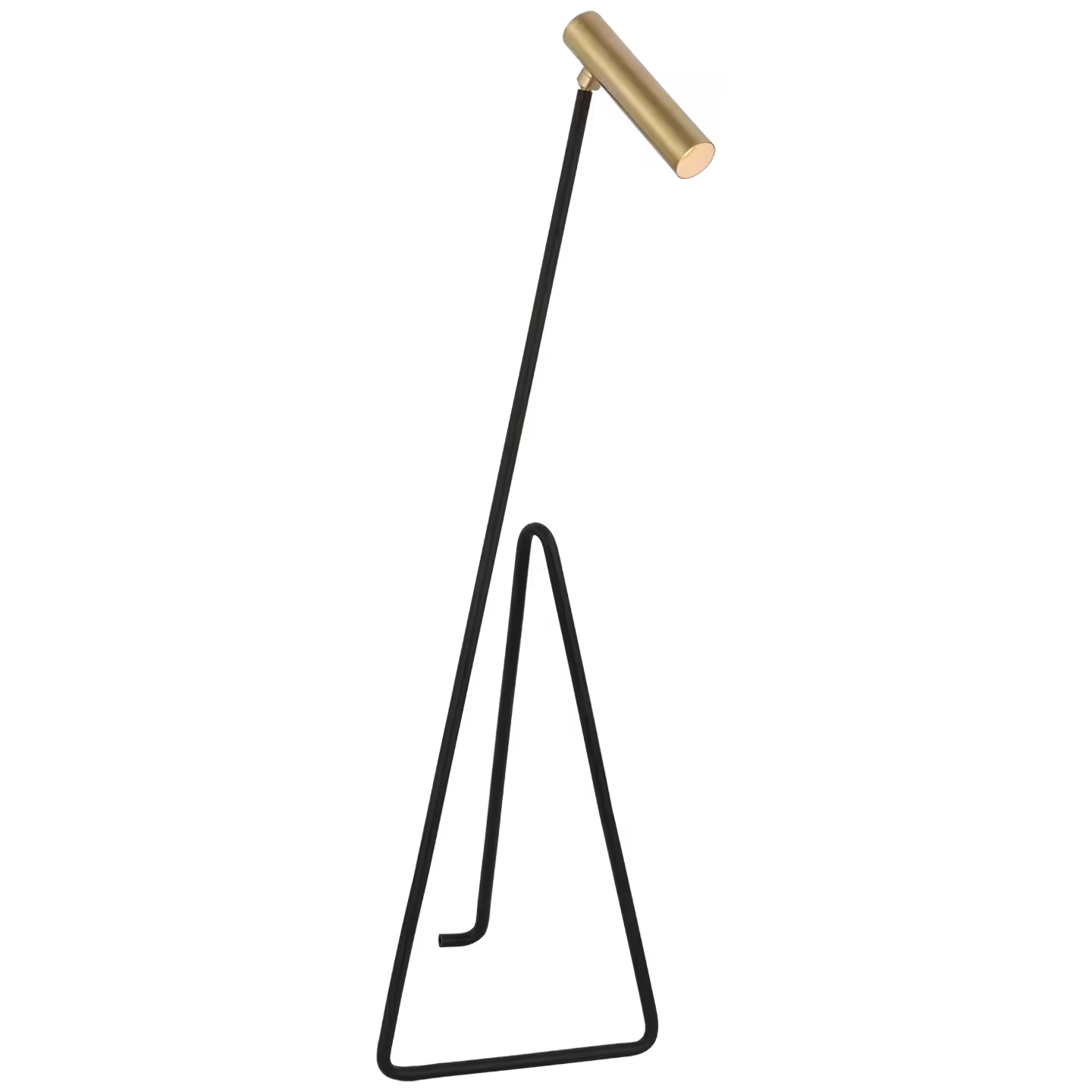 Flesso Small Floor Lamp in Matte Black Base