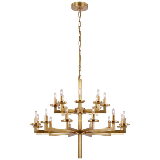 Visual Comfort Liaison Double Tier Chandelier