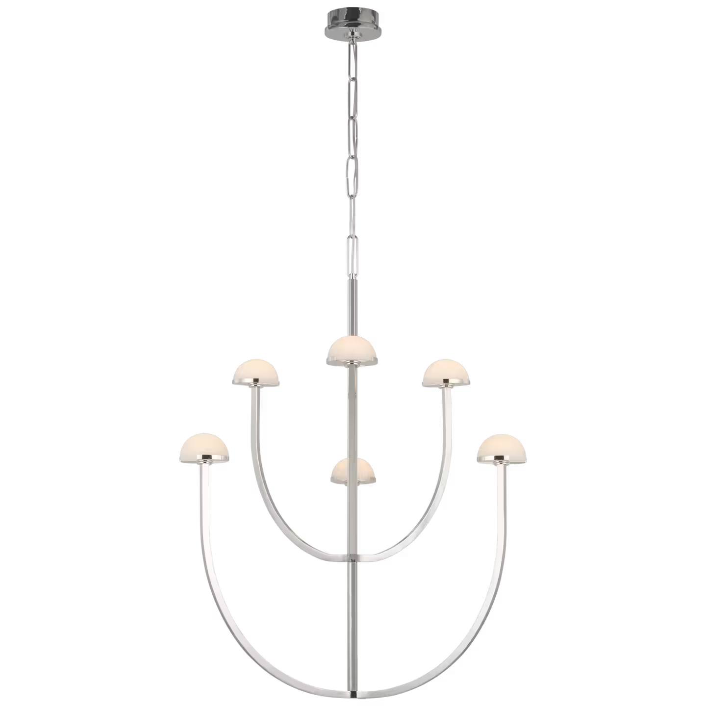 Pedra Large Two-Tier Chandelier with Alabaster
