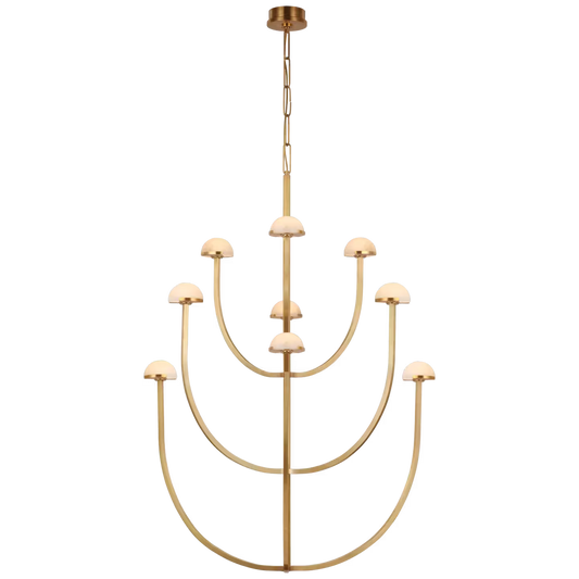 Pedra X-Large Three-Tier Chandelier with Alabaster