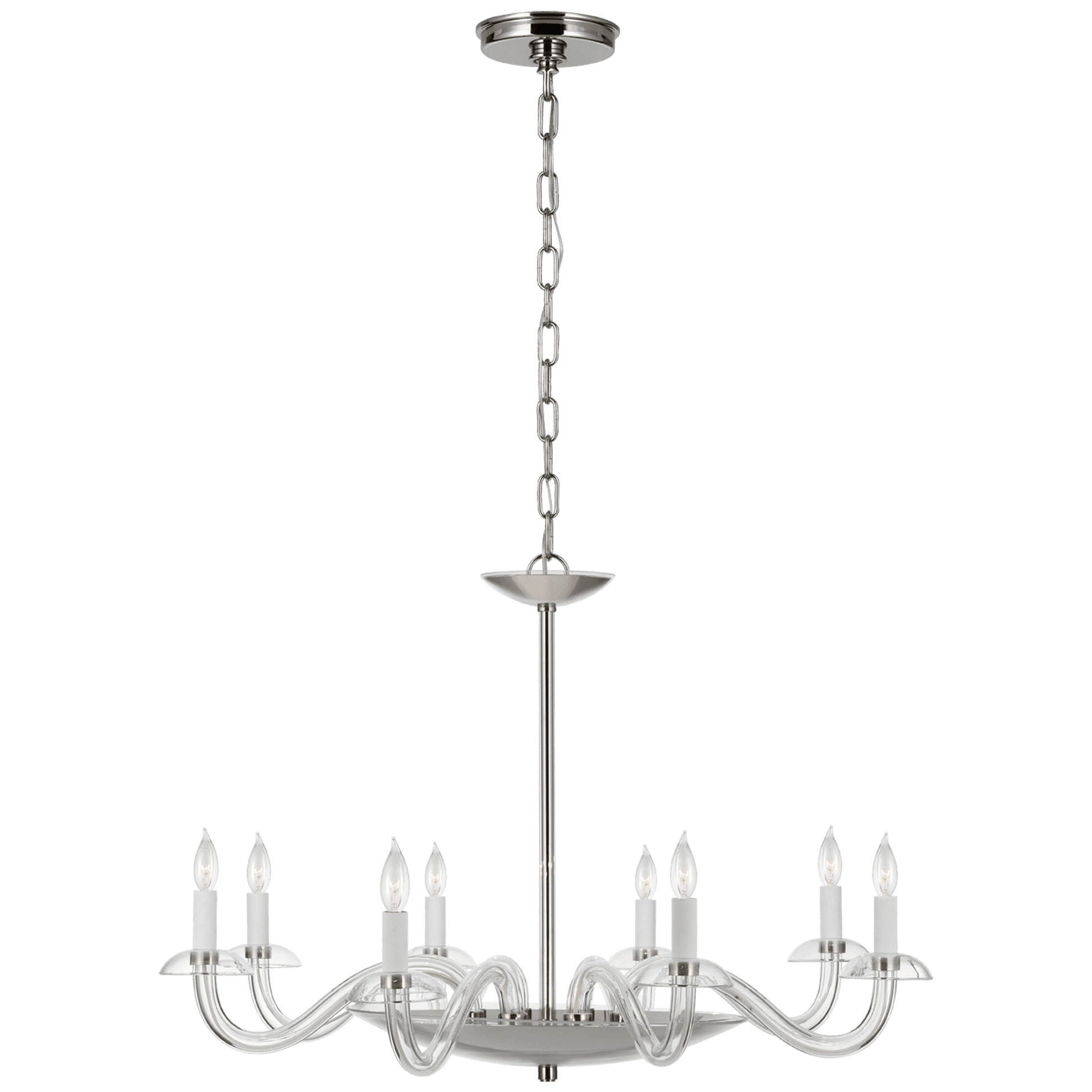 Brigitte Large Chandelier with Clear Glass