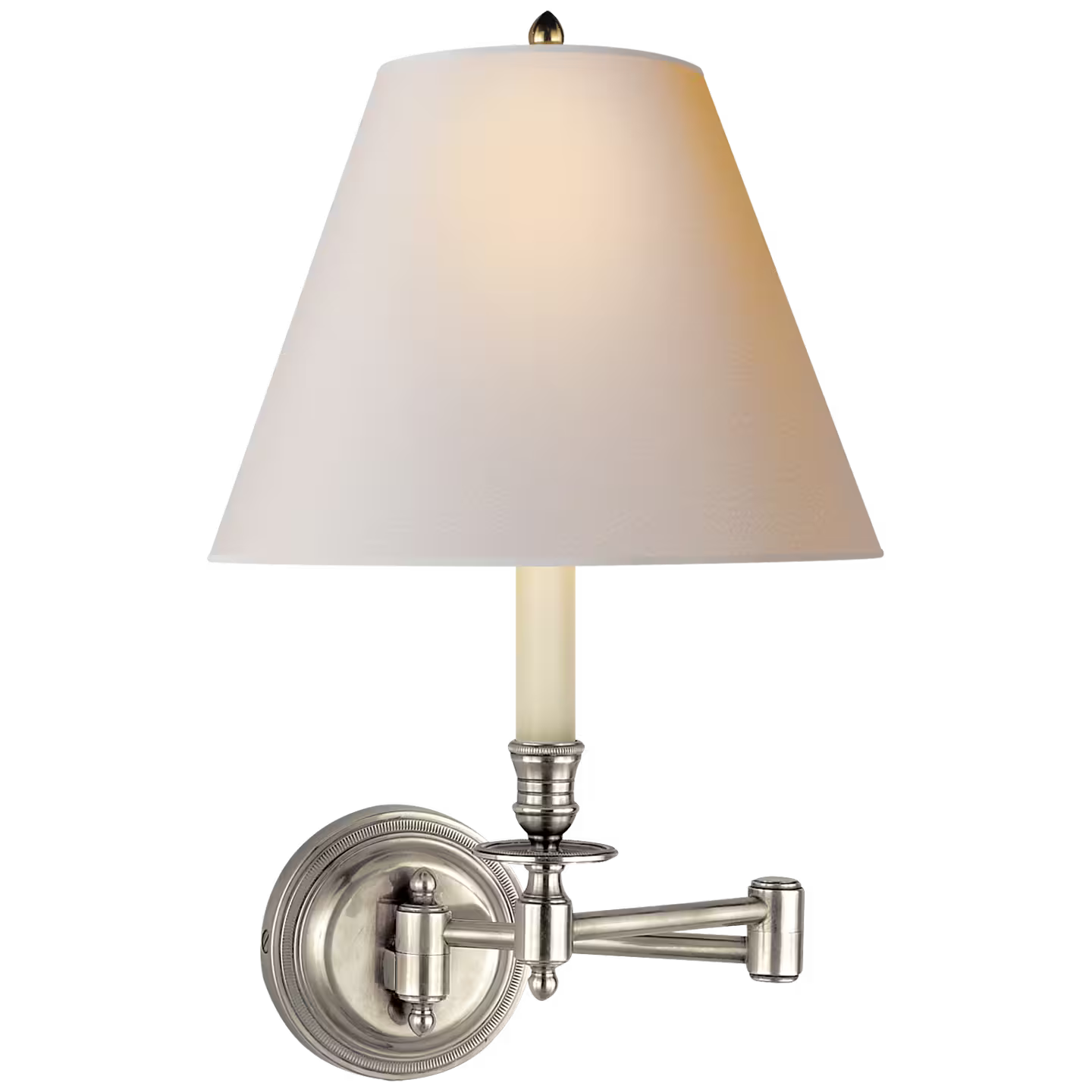 Candlestick Swing Arm Wall Light