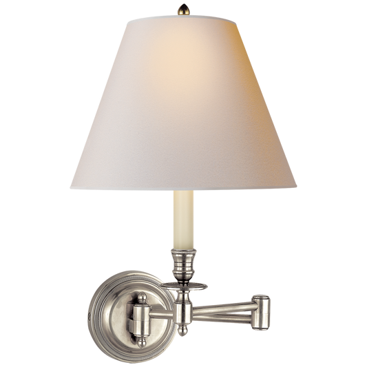 Candlestick Swing Arm Wall Light