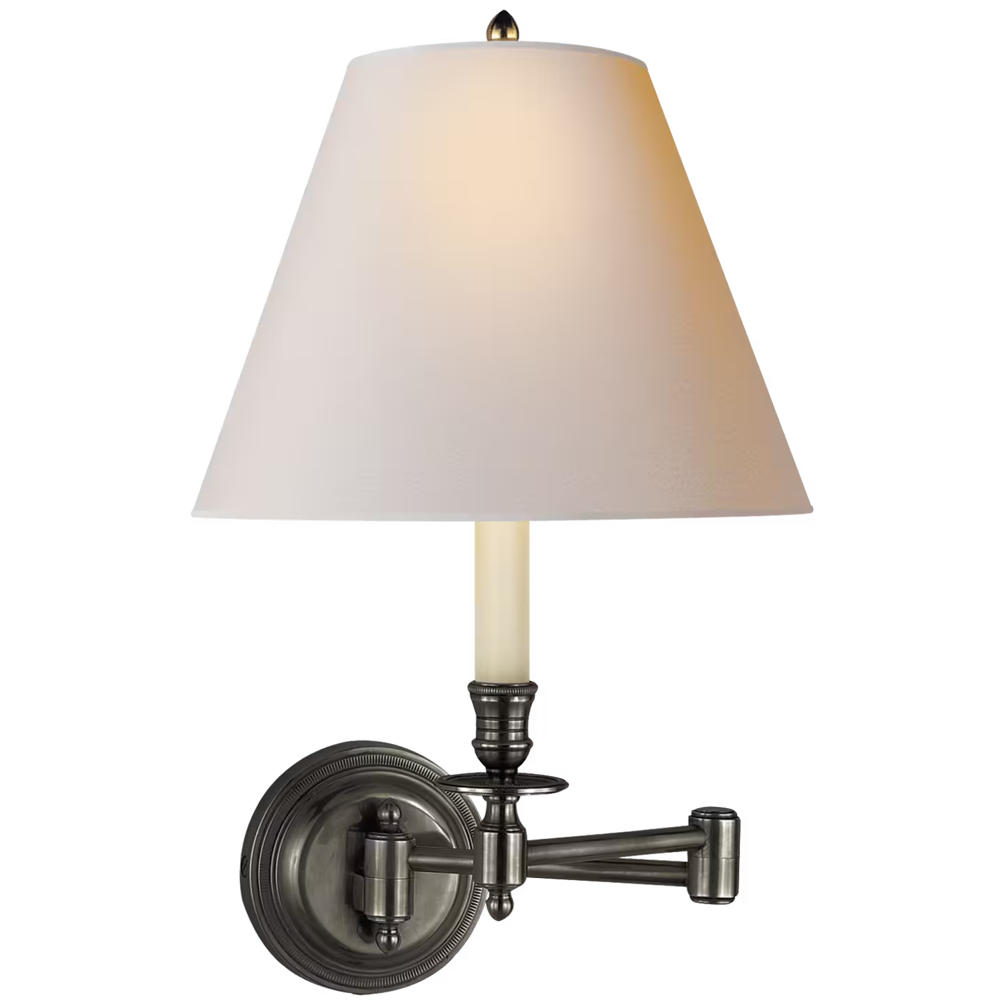 Candlestick Swing Arm Wall Light
