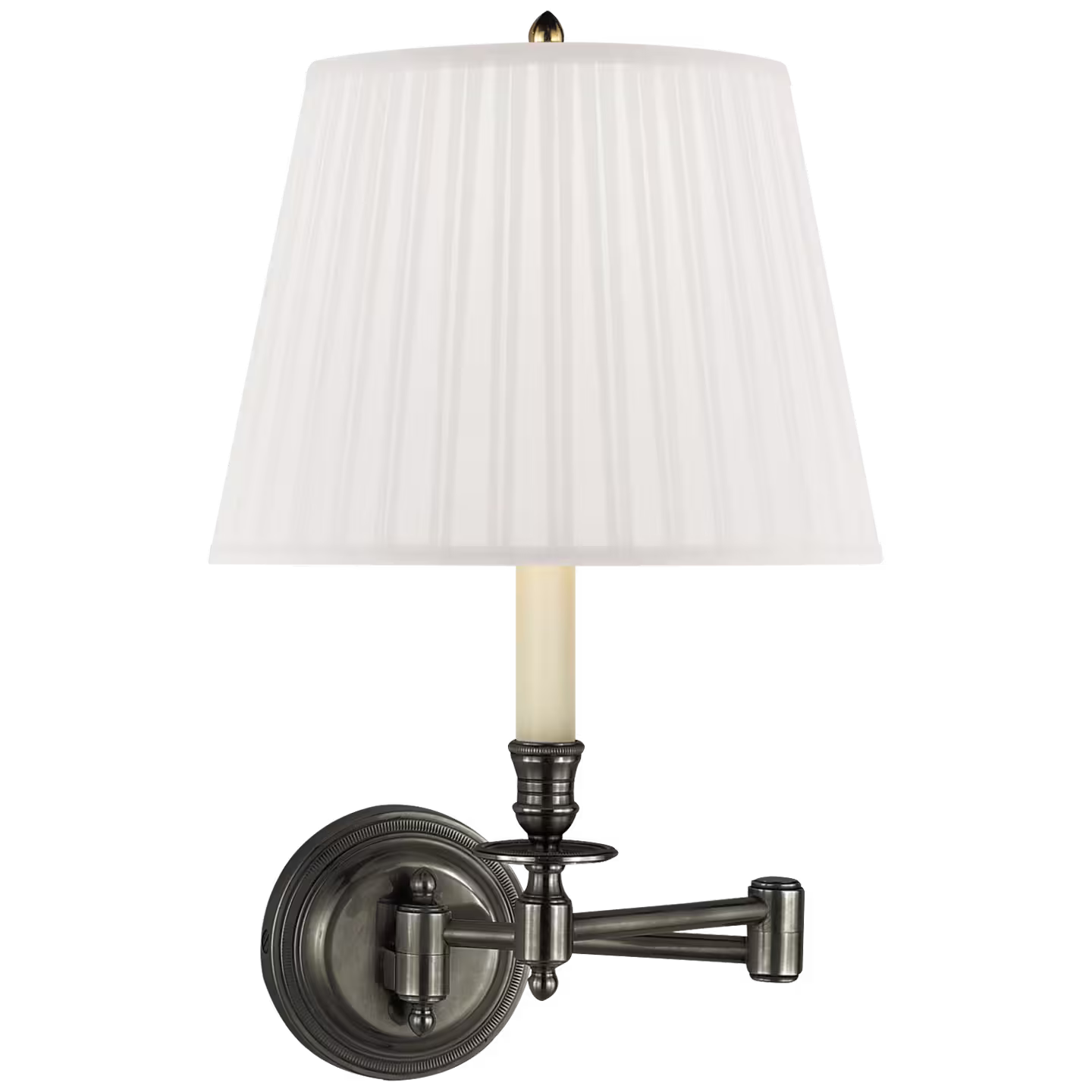 Candlestick Swing Arm Wall Light