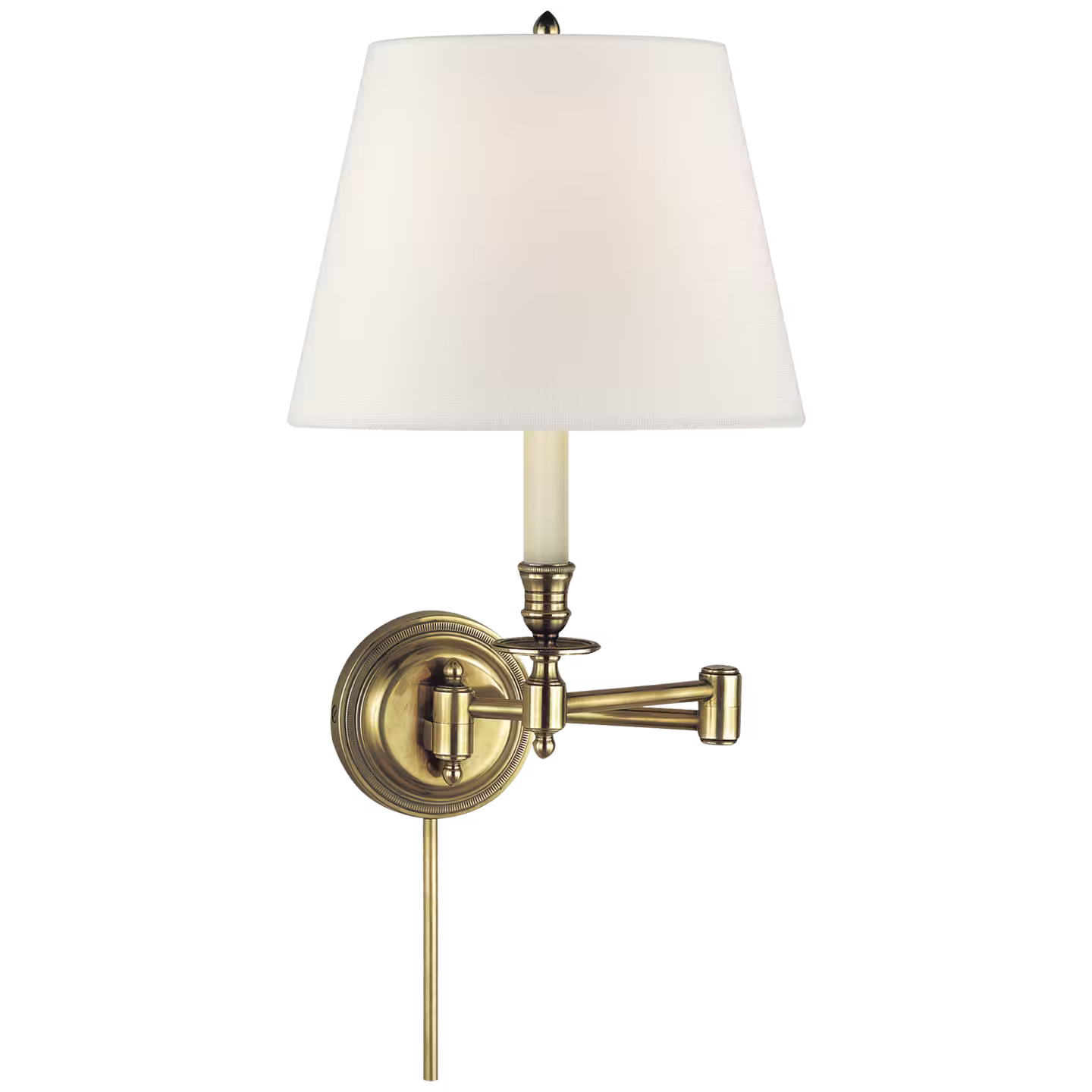 Candlestick Swing Arm Wall Light