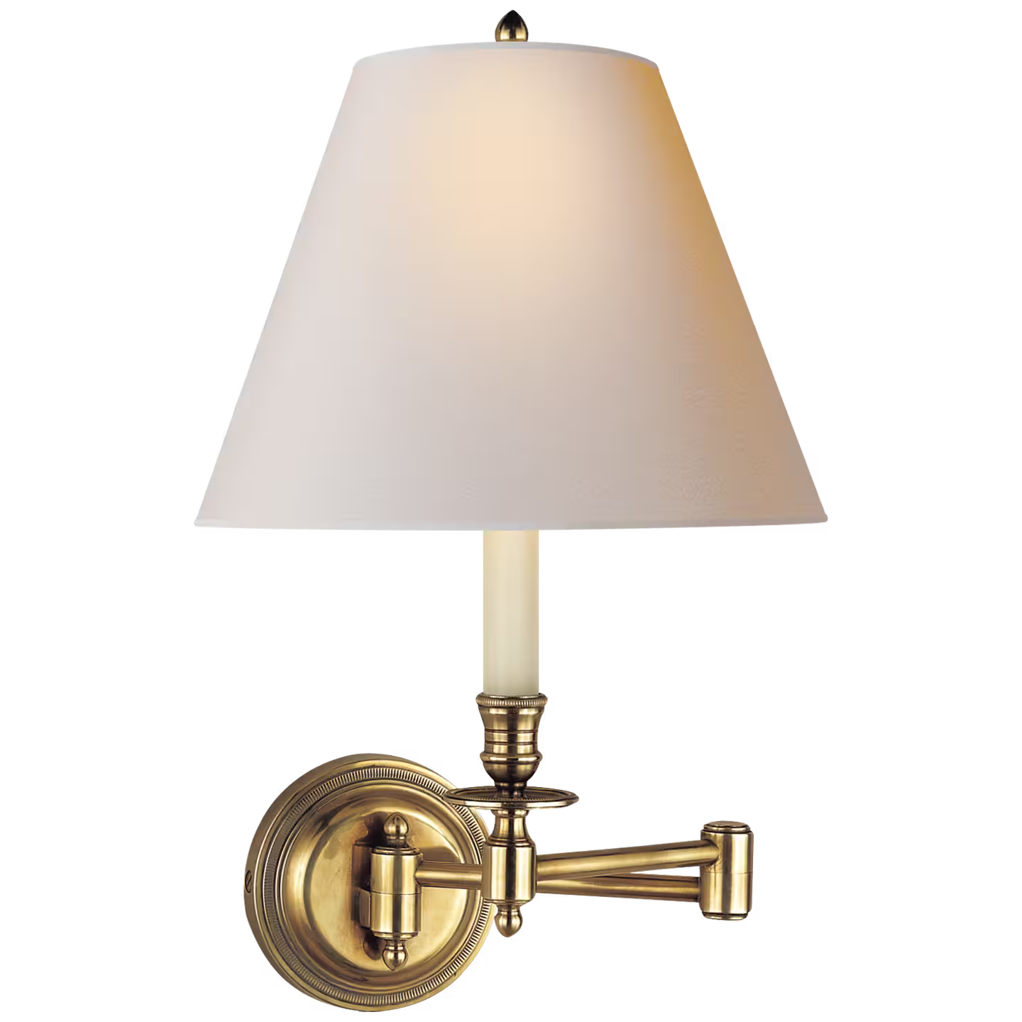 Candlestick Swing Arm Wall Light