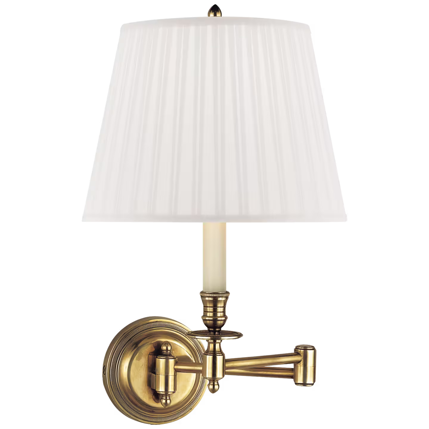 Candlestick Swing Arm Wall Light