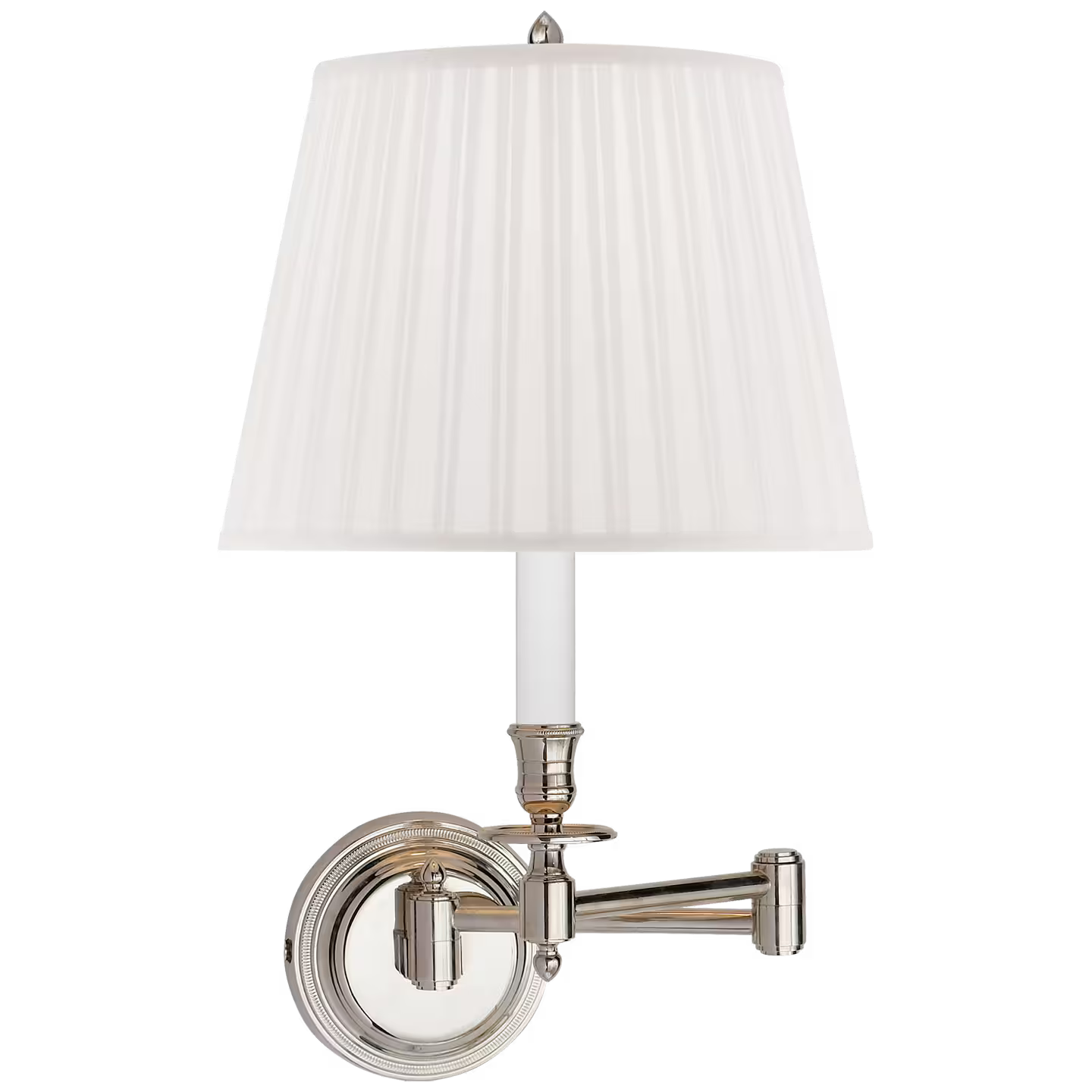 Candlestick Swing Arm Wall Light