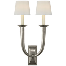 French Deco Horn Double Wall Light