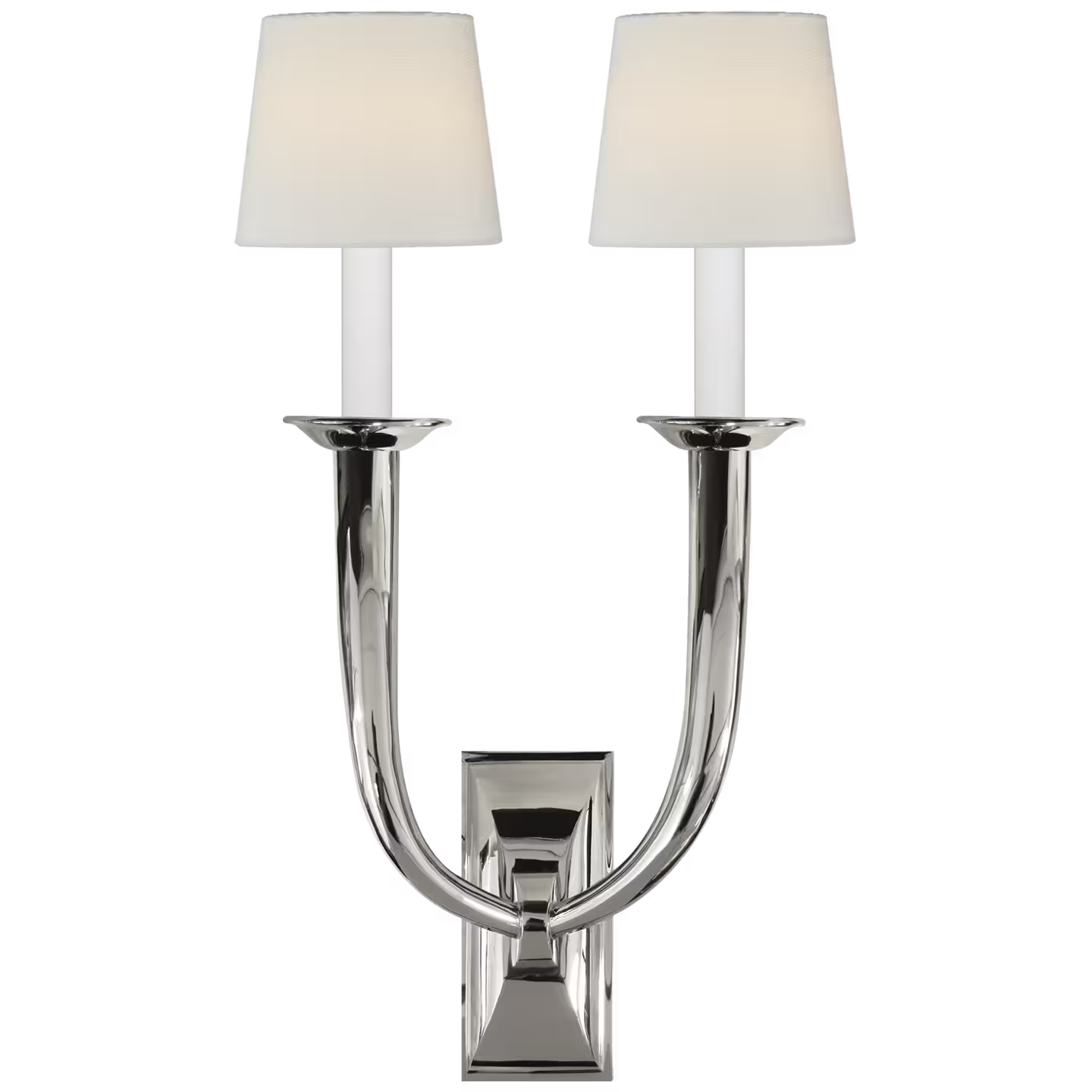 French Deco Horn Double Wall Light