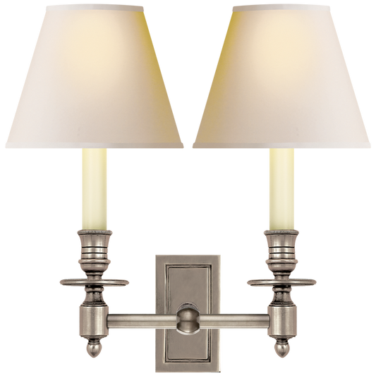 French Double Library Sconce