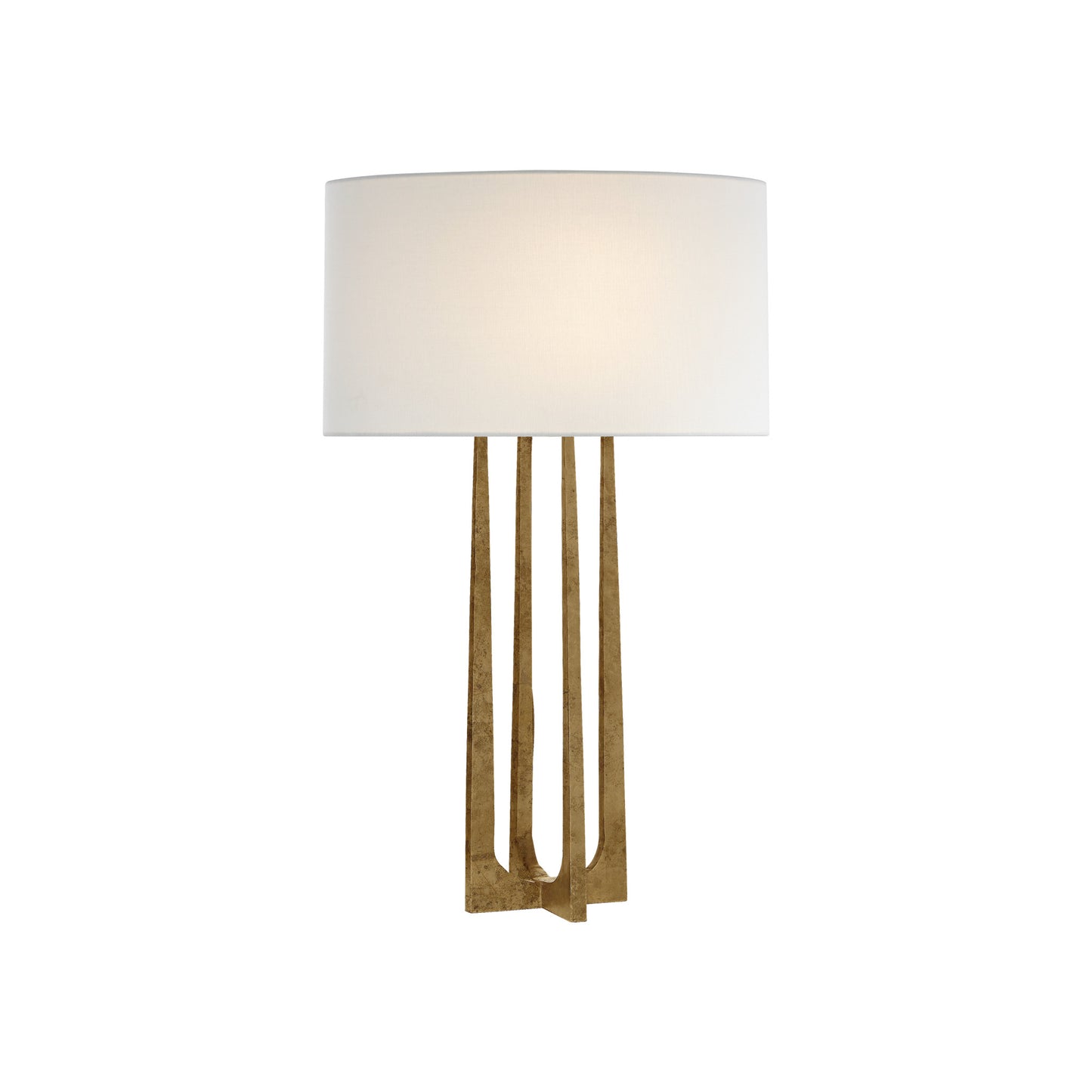 Scala Hand-Forged Table Lamp with Linen Shade