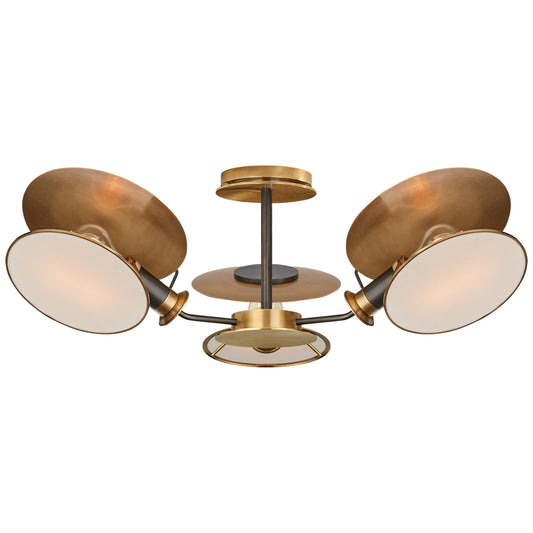 Osiris Medium Reflector Semi-Flush Mount