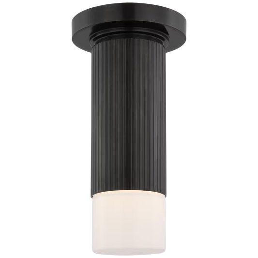 Ace Mini Monopoint Flush Mount with White Glass