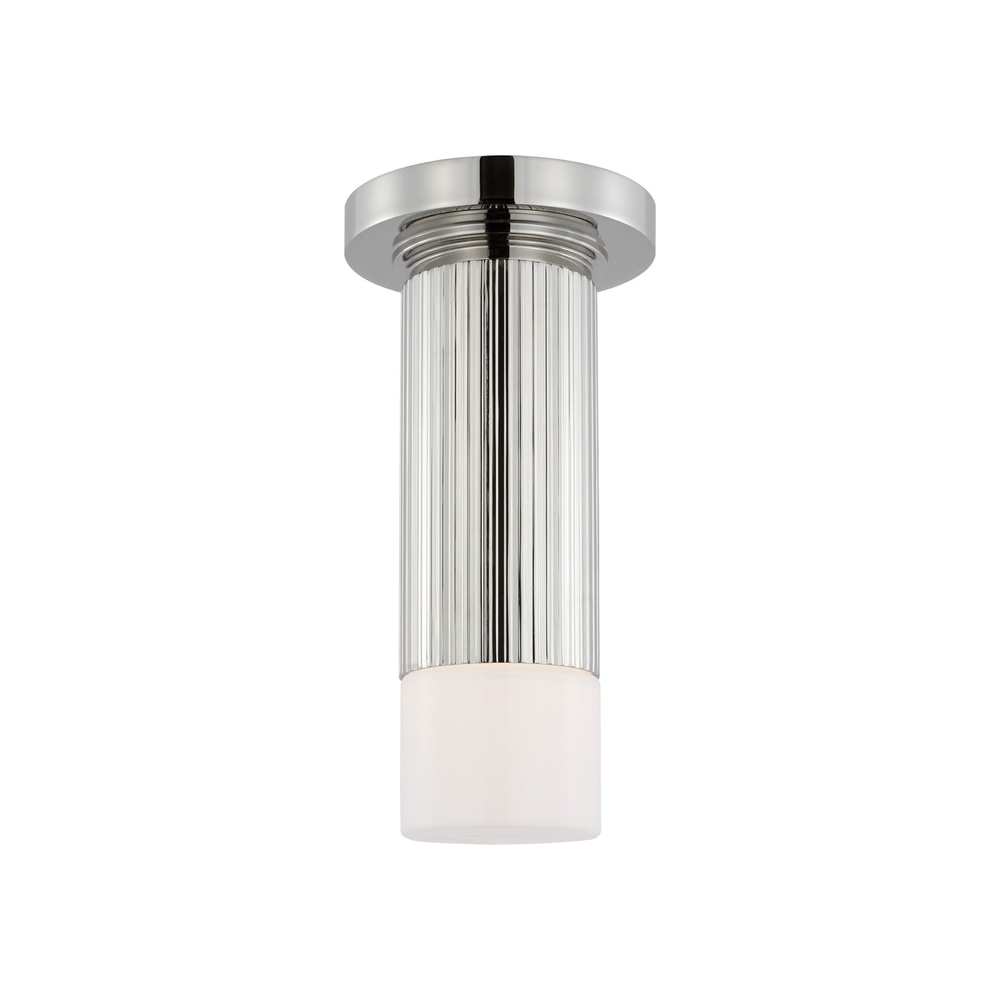 Ace Mini Monopoint Flush Mount with White Glass