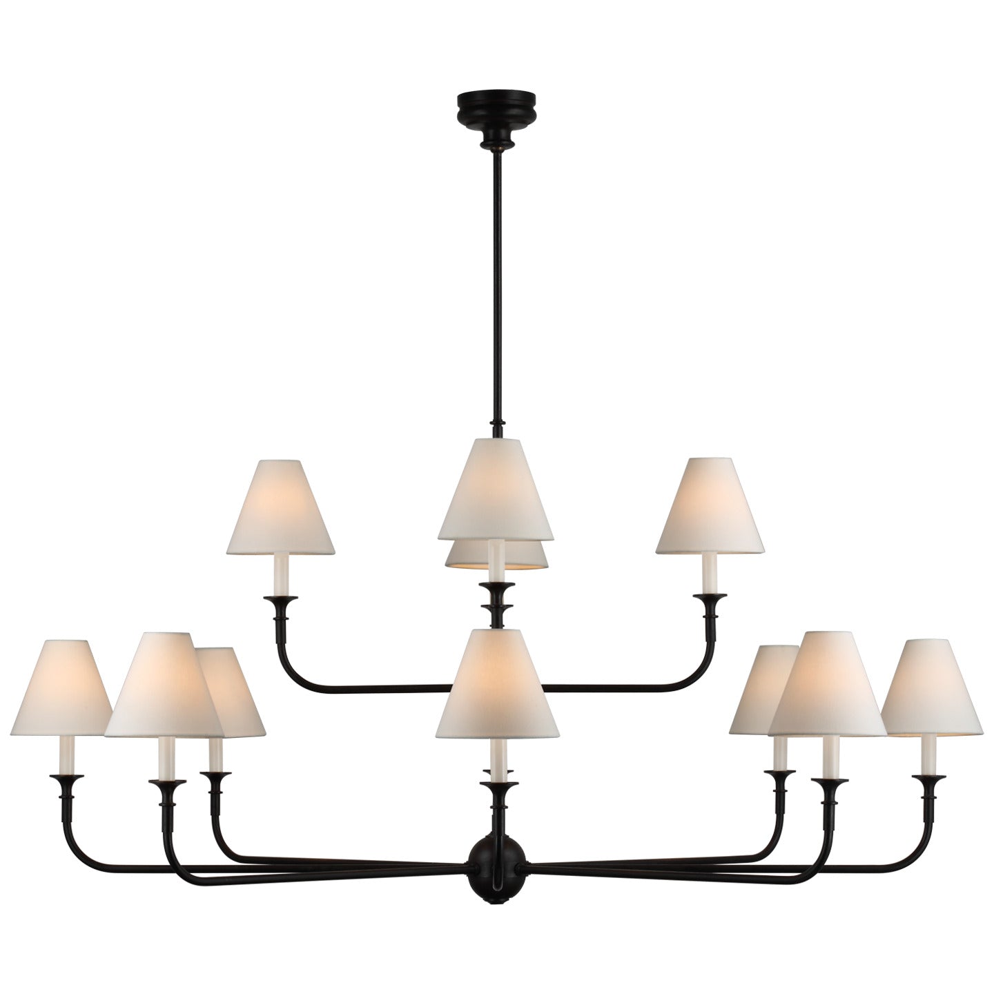 Piaf Grande Two-Tier Chandelier