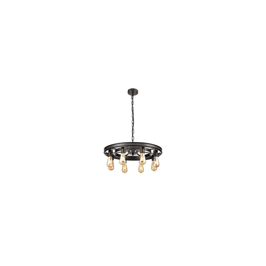 Flint Medium 8-Light Pendant in Coffee