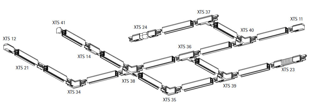 Three Phase Track, Adjustable Corner Joint