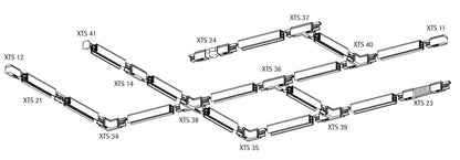 Three Phase Track, Adjustable Corner Joint