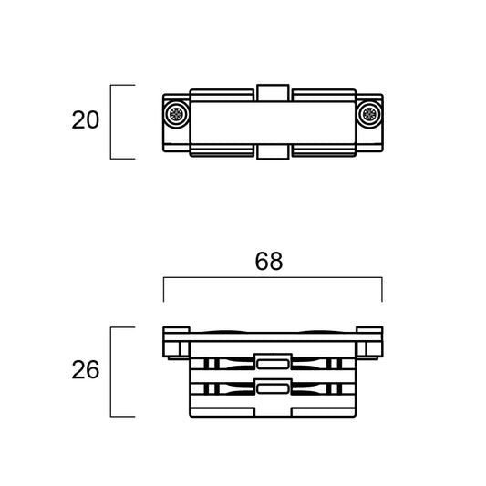 Britelux Three Phase Track 3-Circuit Connector