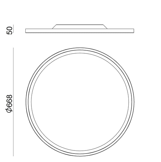 Hinomaru Ø67 LED Wall & Ceiling Light