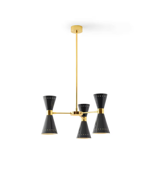 Megafono Ø53cm Pendant Chandelier in Gold