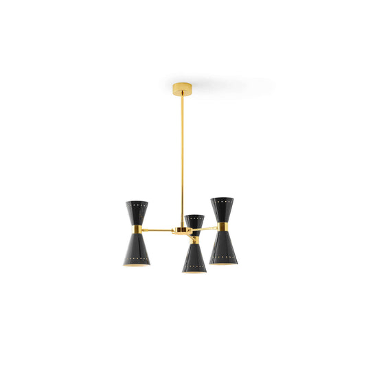Megafono Ø53cm Pendant Chandelier in Gold